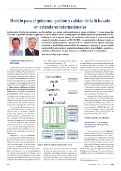 Modelo para el gobierno, gestión y calidad de la IA basado en estándares internacionales